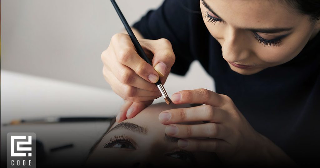 آموزش رنگ کردن ابرو